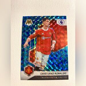 2021-22 Panini Prizm Peacock Mosaic Premier League Cristiano Ronaldo #142